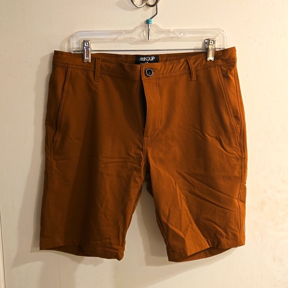 HandUp A.T. Mountain Bike Shorts, Medium, Forest Khaki